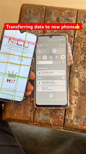 Transferring data to new 📱 phone#newphone #realmex2 ↔️ #vivoy11