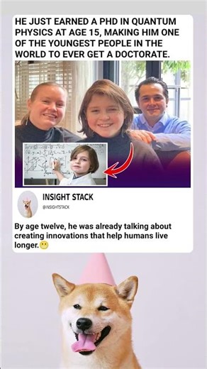 15-Year-Old Gets PhD in Quantum Physics! & His Secret to Super-Longevity Research