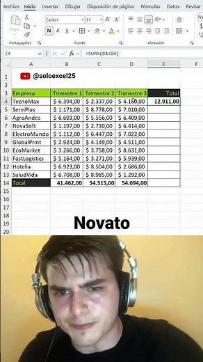 La forma más fácil de sumar en Excel… en solo 5 segundos 😱