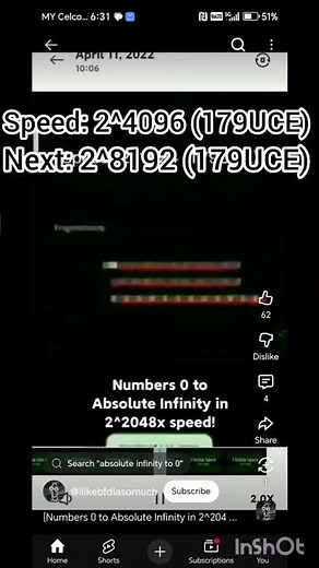 Number zero to Absolute infinity in speed 2^4096 #duet