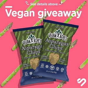 12 comments |   #Giveaway ft. Vegan Rob's   Enter to win a better-for-you, #plantbased chip prize pack... here's how: 1⃣ Share this post 2⃣ Follow Vegan Rob's + SnackNation 3⃣ In 3 emojis, tell us how snacking on the crispy goodness of Asparagus Chips makes going #vegan (even for a moment) feel. Best response wins! ✨ Comments close at 11:59pm PT on 12/14. Winner announced via comments on 12/17. | Caroo | Facebook