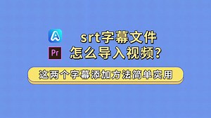 srt字幕文件怎么导入视频？这两个字幕添加方法简单实用