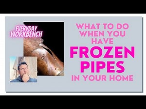 What to do when you have frozen water pipes. How to thaw out frozen water lines.