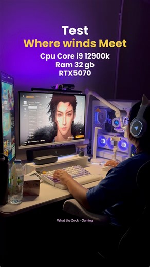 1.6K views · 22 reactions | Test เกมใหม่ Where winds meet 殺 ✨ เกม PC...