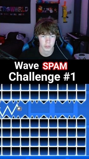 Wave SPAM Challenge #geometrydash #challenge #level