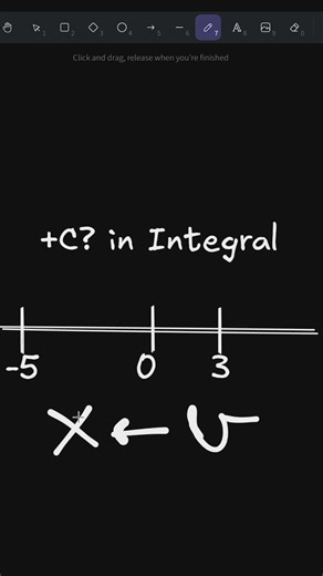 What your math teacher never explained about +C #calculus #shorts