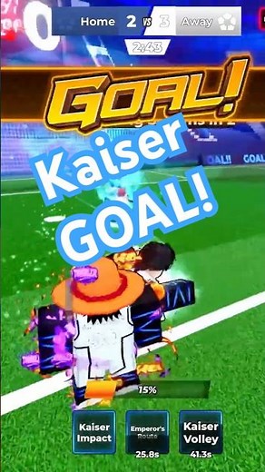 Kaiser GOAL in Blue Lock Rivals Roblox! #Shorts