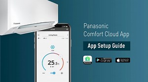 Our Comfort Cloud app lets you control and monitor your Panasonic air conditioning units from anywhere using your mobile device*. You can adjust operating modes in an instant, analyse and compare energy consumption to improve energy efficiency, and easily identify air conditioners issues to simplify troubleshooting. Setting up the app is easy, simply download from the Apple Store or Google Play Store, register, log in and follow the simple instructions to get started. http://bit.ly/WLAN-Smart-Ad