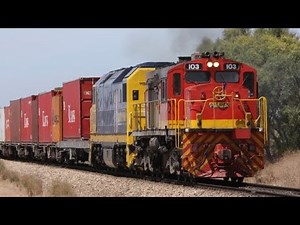 Freight Trains at Two Wells, South Australia - Australian Trains