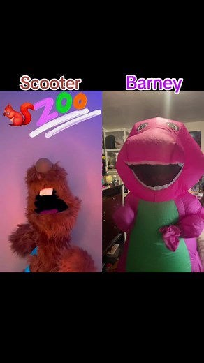 #duet with @Scooter McNutty #barneyandfriends #barneythedinosaur #barneythepurpledinosaur #barney #barneyhomevideo #barneyletsgotothezoo #barney💜 #zoo #scooter #letsgotothezoowithbarney #barneyinflatablecostume #scootermcnutty #scootermcnutty🐿️ #squirrel #squirrel🐿️ #barneythepurpledinosaur💜 #barneycostume #barneythedinosaur💜 #pizza257 #marvinnavarro