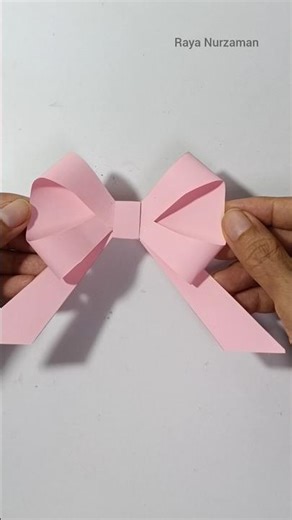 Cute Paper Bow #short #origami #papercraft