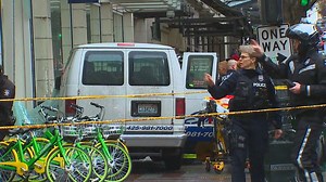 Shuttle van crashes into downtown Seattle building; 6 injured