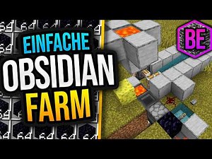 OBSIDIAN FARM in Minecraft Bedrock 1.21+ (MCPE/Xbox/PS/Switch/PC)