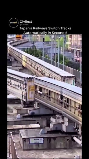 civilext on Instagram: "In Japan, even the railway tracks are smarter. Using automated track-switching systems, Japanese railways adjust track direction in real-time — the moment a train arrives. No manual switching, no delays. This tech ensures: ✅ Seamless high-speed operations ✅ Reduced human error ✅ Increased safety & efficiency It’s engineering precision on rails — and a glimpse into the future of global transportation. 👉 Follow us for more amazing tech & infrastructure innovations: @civile
