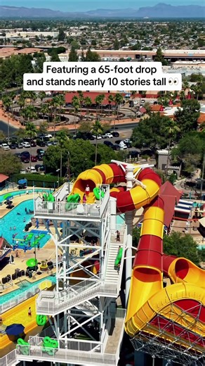 Who’s trying Arizona’s tallest waterslide this summer? 🌊😳 Golfland Sunsplash officially opened