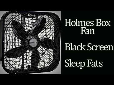 Box Fan Sound for Deep Sleep 🎧 Black Screen White Noise
