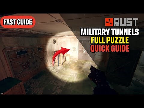 [Rust] Military Tunnels Full Puzzle Walkthrough FAST Guide