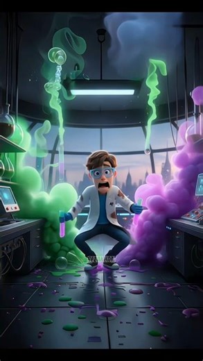 Reality in the lab! 💥😱 Whoops! #shorts #RezaTami #aivideogenerator