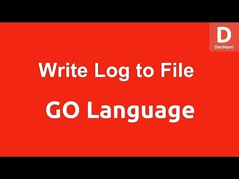 GO Programming Write Log to File