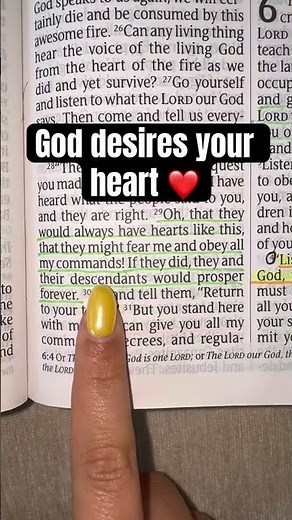 🔥 You’re missing what matters most 😳 (Deuteronomy 5:29)