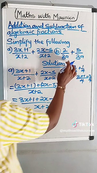 Adding Algebraic Fractions Made Easy for Beginners