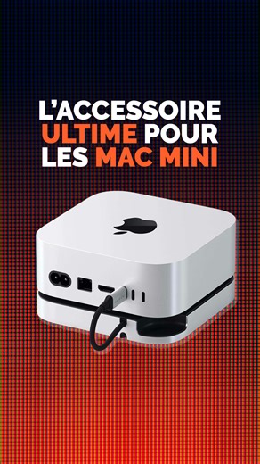 Numerama on Instagram: "Suivez 👉 @numerama pour anticiper l'avenir ! Ce hub est l'accessoire indispensable pour votre Mac Mini ! 🖥️ __ #apple #tech #numerama #ces"