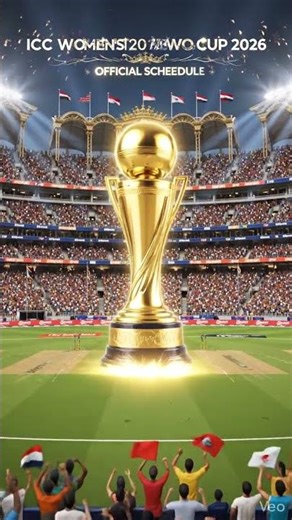 OFFICIAL: Women’s T20 World Cup 2026 Schedule is OUT! 🏏🔥 #Shorts #indvspak