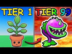 i went from NOOB to PRO in Roblox plants evolution...