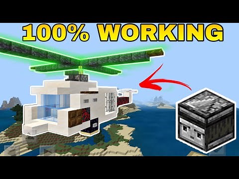 HOW TO Make Working HELICOPTER in Minecraft | 100% working helicopter in Minecraft Tutorial