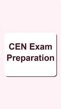 CEN Exam Preparation Study Guide That Feels Like the Real Exam#nursing #cenexam