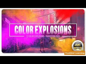 Color Explosions Transition Pack Free Download After Effects Template