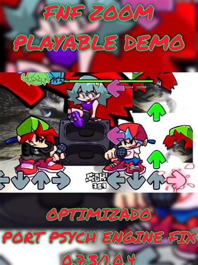 FNF Zoom Playable Demo | Port Psych Engine Fix 0.7.3/1.0.4 OPT/No OPT 🌟 Colaboración con: - Creadores del Mod: @𝙍𝙤𝙣𝙖𝙡𝙙𝙤𝙁𝙪𝙣𝙠𝙞𝙣𝘿𝙑 @Zᴏᴏᴍ FNF ⚡ - Port Psych Engine y Optimizado Por Mi :p 🟦 Esta vez sí me quedo buenísimo el Port jaja 🔥 #fnfmods #fnf #fridaynightfunkinmod #fy #parati