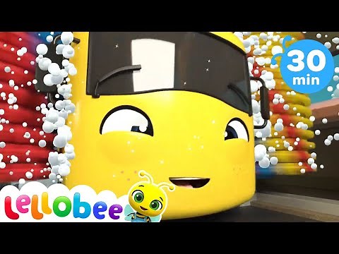 Splish Splash Carwash Song | Song Compilation | Nursery Rhymes & Kids Songs | Lellobee