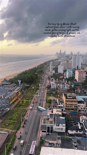 Timelapse of Evening Life at Marine Drive, Colombo