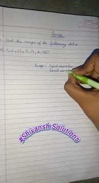 learn how to find range of a given data #LogicPuzzles #SolveThis #MathIsFun #ThinkSmart #MathWorld