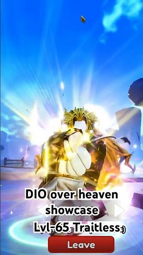 Dio over heaven showcase anime vanguards #music #remix #phonkmusic #roblox #animevanguards
