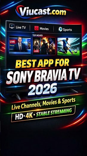Best App for Sony Bravia TV 2026 | Live Channels, Movies & Sports in HD & 4K