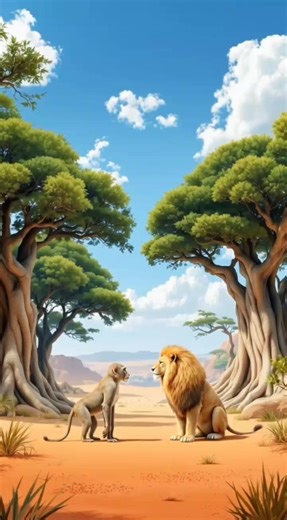 شیر اور بندر کی دوستی کی کہانی