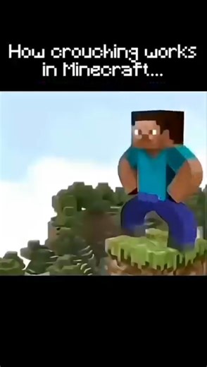 How crouching works in Minecraft...
