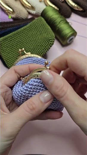 Handmade crochet coin purses with a vintage clasp ✨