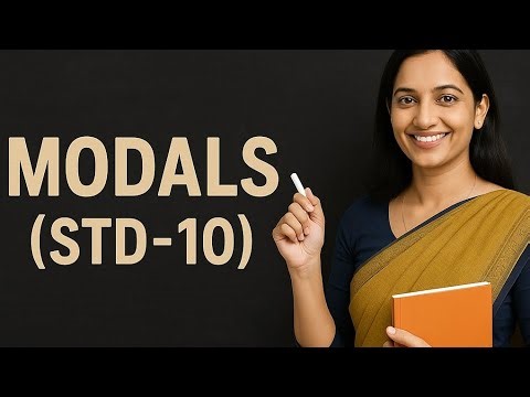 Modals (Std-10) Explained easy process