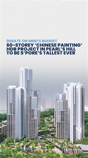 Singapore’s tallest HDB blocks over 60 storeys high will be built at Pearl’s Hill in Outram Park. This is part of efforts to find ways to build more public housing, by intensifying land usage and building taller where possible, said National Development Minister Chee Hong Tat. https://str.sg/xXSd2 | The Straits Times
