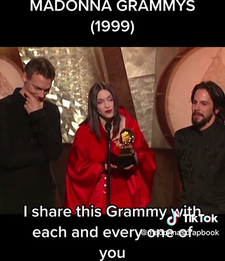 #Madonna wins her first proper #Grammy in 1999, 17 years into her career. #fyp #foryou @madonna #queenofpop