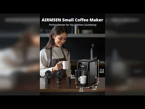 Review: AIRMSEN Grind & Brew Coffee Maker with Built-in Grinder (2026 Model) - Single-Serve, C...