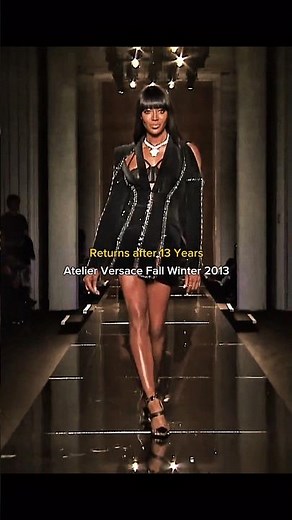 Most iconic comeback in fashion history 🔥 #naomicampbell #fashion #supermodel #catwalk #edit #shorts
