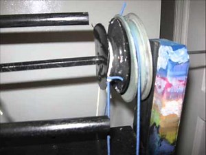 Homemade bobbin and flyer assembly