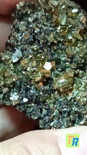 ⚜️ METALLIC FIRE! Pyrite & Sphalerite Cluster (Herja, Baia Mare) 🇷🇴⚒️ #MineralSpecimen #Pyrite