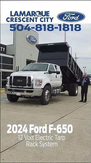Specs and Features of the 2024 Ford F-650 Crew Cab with Warren Landscape Dump #fordtrucks #fordf650