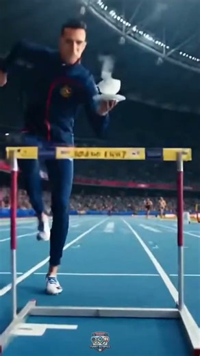 Coffee Cup Hurdles — Olympic Final Madness #sports #Olympics #comedy
