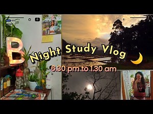Night Study Vlog📚🌙|Calm & Focused Study Session#studyvlogs#sinhala